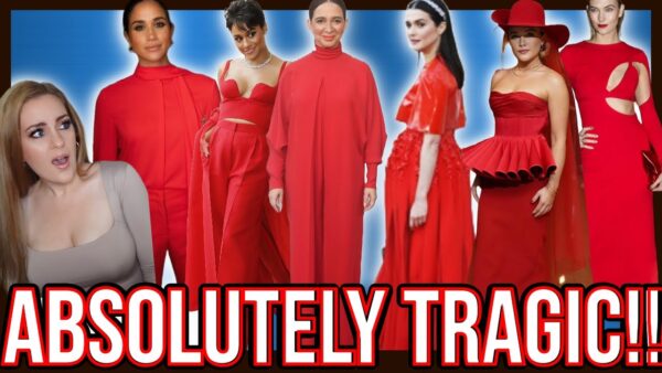the MEG's BATTLE OF BIG RED PANTSUIT & RED DRESS DISASTERS 2 #meghanmarkle #fashion #reaction *NOTE