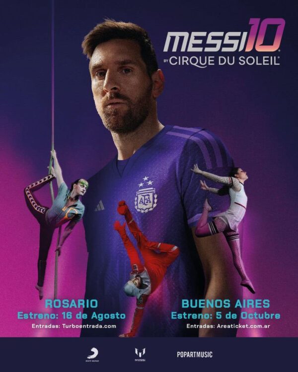 🎪Messi10 by Cirque du Soleil ya anda por Argentina y no sólo visitará Buenos Aires en octubre, sino que antes estará pasando por…