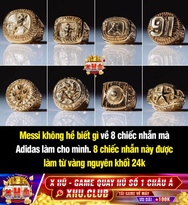 🚨✅Phân tích 8 chiếc nhẫn vàng của Leo Messi từ Adidas 💍: 2️⃣0️⃣0️⃣9️⃣- Pha ăn mừng trận chung kết Champions League gặp…