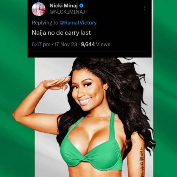 Nicki Minaj shouts out the Nigerian Barbz in new tweet and urges them to sign up and input the name of their city on her…