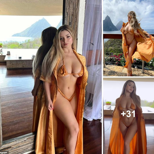 Demi Rose basking in the St Lucia sun, serving major looks in a sizzling orange . Bold, beautiful, and leaving little to…