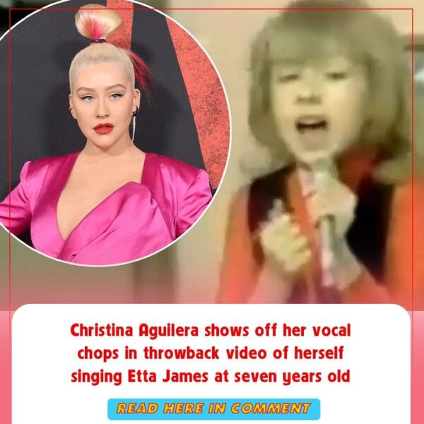 Christina Aguilera shows off her vocal chops in throwback video of herself singing Etta James at seven years old. Check the comm…