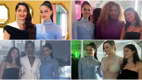 Ananya Panday poses with icons Kim Kardashian, Serena Williams, Ashley Graham, Jasmine Tookes and Freida Pinto