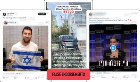 Fake celebrity statements on Israel-Hamas war — and other news literacy lessons