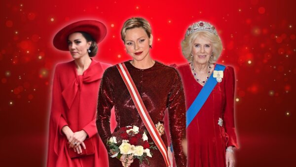 Ravishing royals in festive red: Kate Middleton’s coat, Princess Charlene’s glittering gown, more