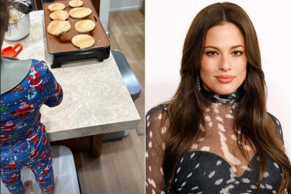 Ashley Graham and Husband Chase Their Sons Around Backyard and Bake Cookies as Family Celebrates Christmas