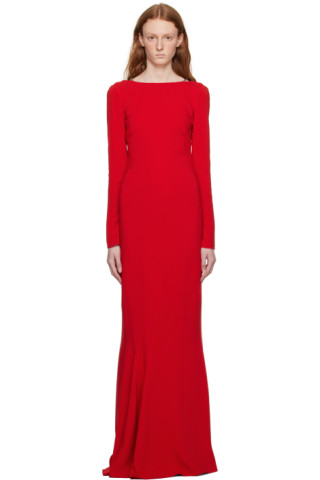 Givenchy – Red Chain Link Maxi Dress