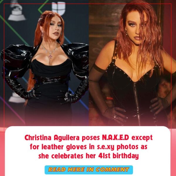 Christina Aguilera poses N.A.K.E.D except for leather gloves in s.e.xy photos as she celebrates her 41st birthday. Check the com…