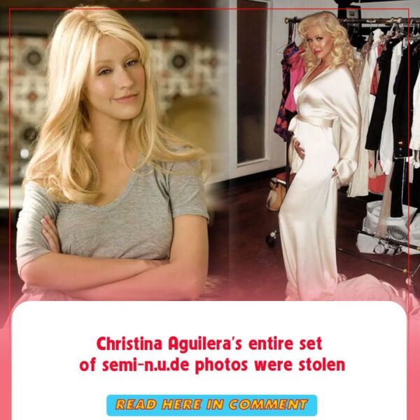 Christina Aguilera’s entire set of semi-nude photos were stolen. Check the comment