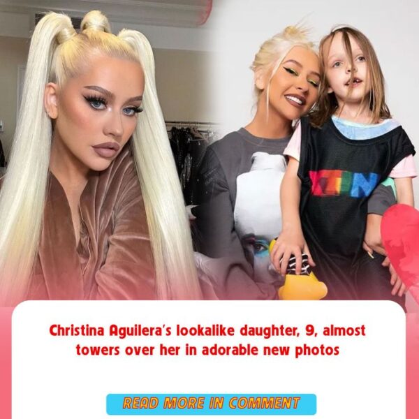 Christina Aguilera’s lookalike daughter, 9, almost towers over her in adorable new photos 
Read more: https://chef.news20click.c…