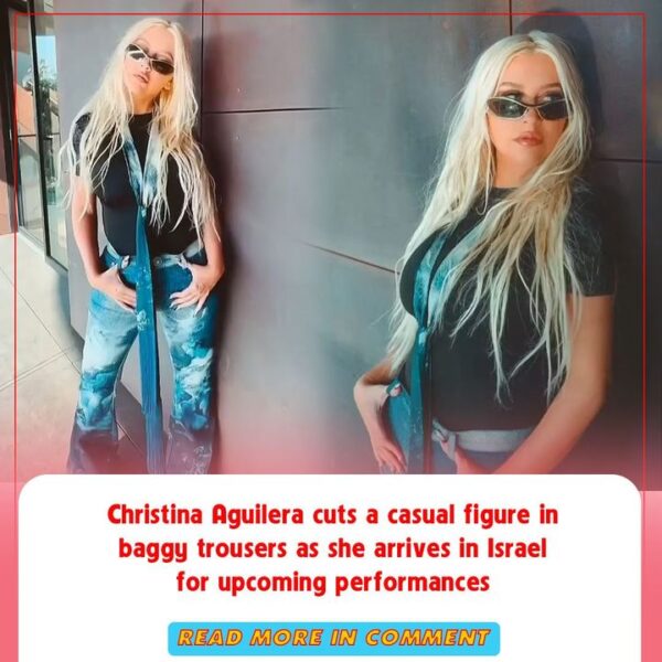 Christina Aguilera cuts a casual figure in baggy trousers as she arrives in Israel for upcoming performances 
Read more: https:/…