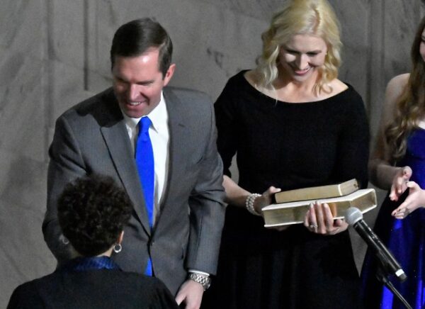 Democratic Gov. Andy Beshear sworn in for 2nd term in Republican-leaning Kentucky