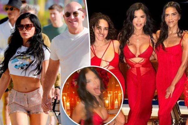 Lauren Sánchez celebrates 54th birthday in red-hot cutout dress in St. Barts