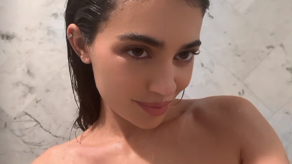 Kylie Jenner Filmed a TikTok in the Shower With the Perfect Lip Combo — Watch Video