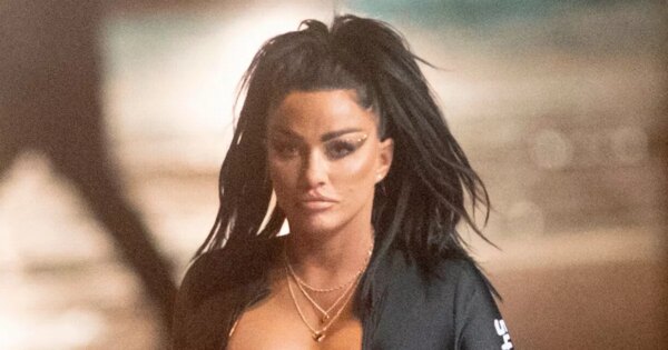 Katie Price parties in racy skintight catsuit with Geordie Shore pal