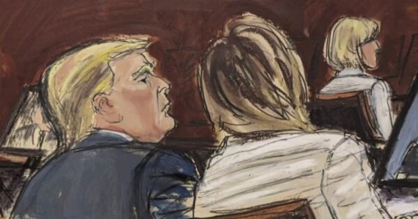 Trump walks out of courtroom during closing arguments in E. Jean Carroll trial