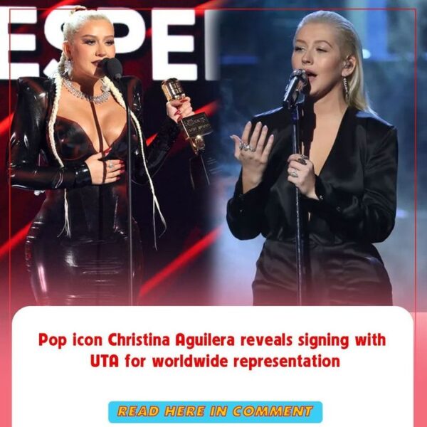 Pop icon Christina Aguilera reveals signing with UTA for worldwide representation