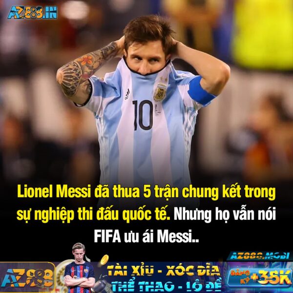 Messi trong sự nghiệp thi đấu quốc tế đã từng thua‼️ ❌Chung kết Copa America 2007 ❌Chung kết World Cup 2014 ❌Chung kết C…