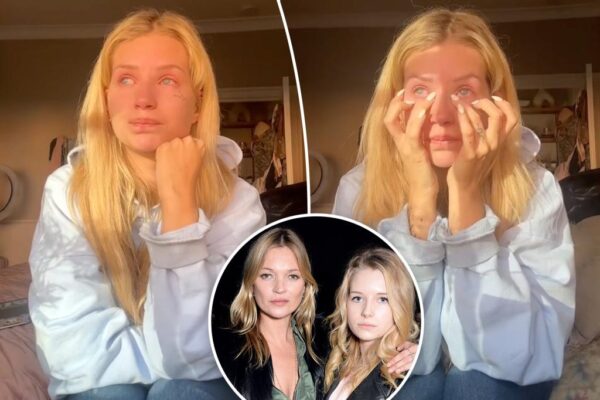 Kate Moss’ sister, Lottie cries amid addiction battle