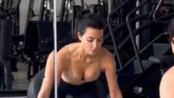 Kim Kardashian mocked for ‘disastrous’ workout form as her ‘money-grabbing’ trainer is slammed for ‘not correcting’ star