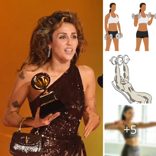 Forget push-ups — 5 dumbbell exercises to sculpt arm muscles like Miley Cyrus ‎