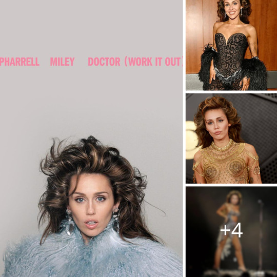 Miley Cyrus reveals the final cover of ‘Doctor (work it out) feat. Pharrell’ and his hairstyle sure sounds familiar to y…