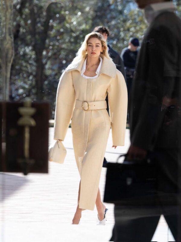 Gigi Hadid modeling for Jacquemus in Paris, in France on them