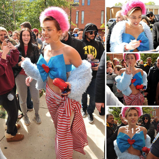 Miley Cyrus Unites Music and Politics, Championing Hillary Clinton at George Mason University in Virginia ‎