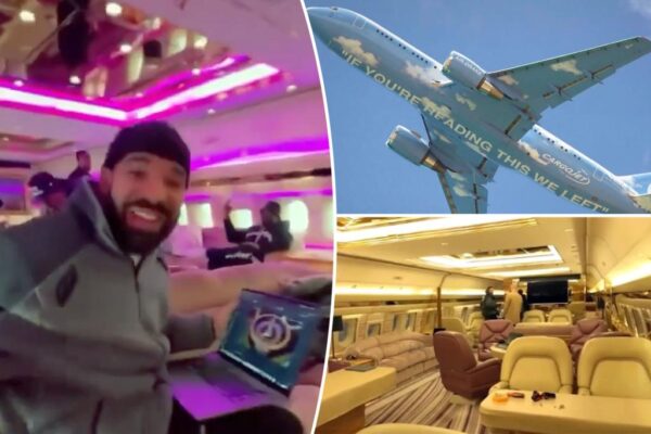 Inside Drake’s private jet designed by Virgil Abloh