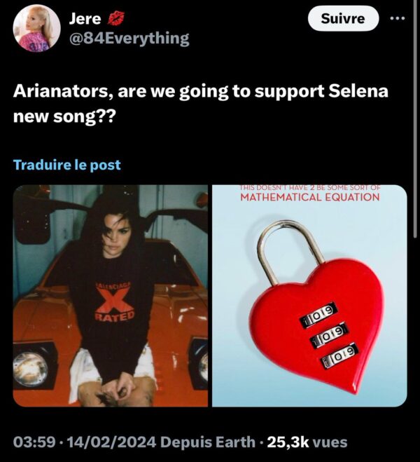 Arianators talking like Selena Gomez needs streams from them while they can’t even stream Ariana properly #SG3ISCOMING https://t.co/DKp44qD5oN