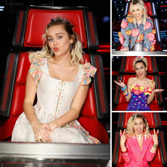 Miley Cyrus is a vision in every episode of 'The Voice', setting new fashion standards with her unique ensembles. A true…