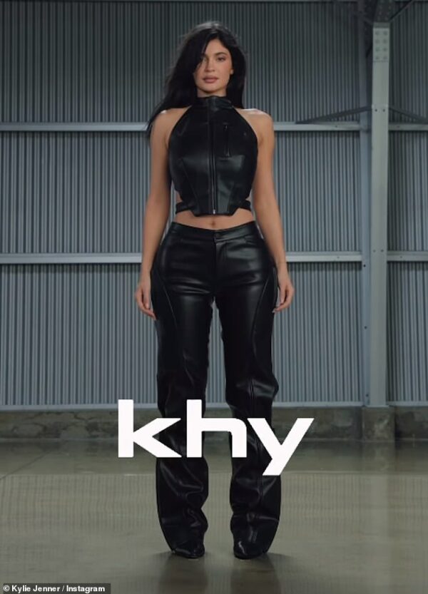 Kylie Jenner’s clothing line Khy is trashed by ethical fashion advocates for being made of synthetics and plastic ‘vegan leather’ – materials that crack and don’t last