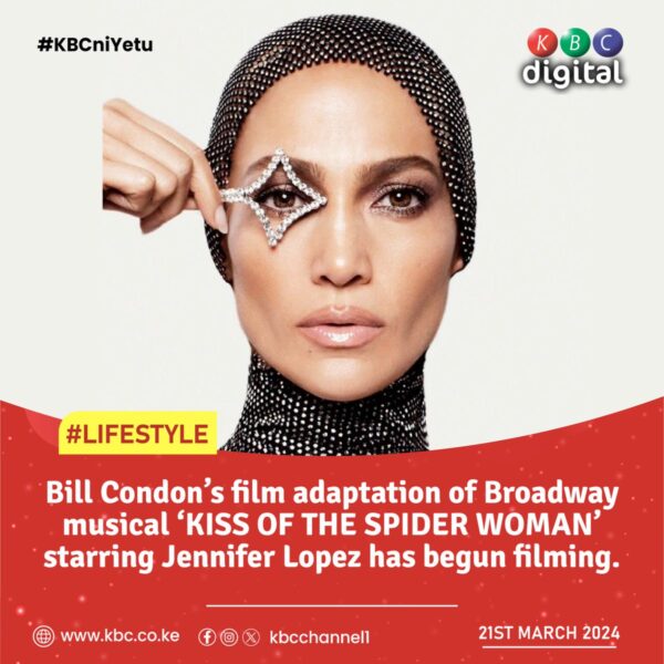 Bill Condon’s film adaptation of Broadway musical ‘KISS OF THE SPIDER WOMAN’ starring Jennifer Lopez has begun filming. #KBCniYetu^EM https://t.co/pBM2wprsCy
