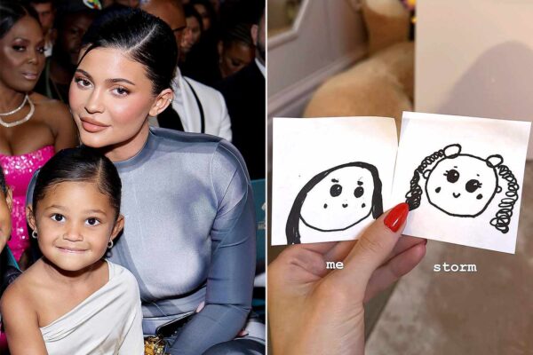 Kylie Jenner Shares Adorable Family Portraits Drawn by Daughter Stormi