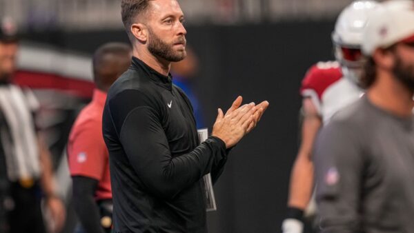 Kingsbury was busy talking with college coaches