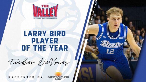 Drake’s Tucker DeVries Secures Back-to-Back MVC Player of the Year Honors