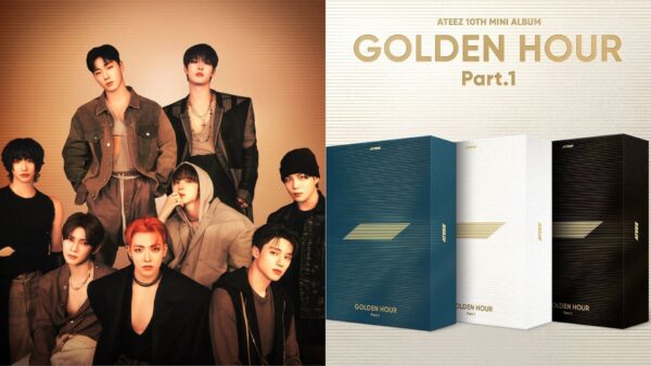 ATEEZ criticized for allegedly plagiarizing the design of BTS Jungkook's solo album, GOLDEN, for its upcoming mini-album, GOLDEN HOUR PART. 1