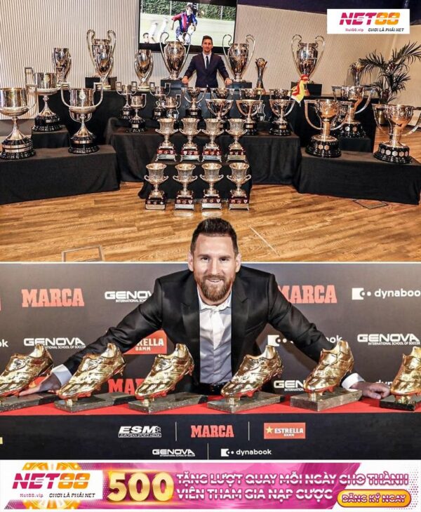 Tủ Danh hiệu của Lionel Messi ở Barcelona thật đẳng cấp ????????????