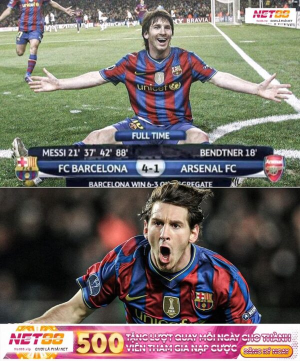 Một trong những màn trình diễn cá nhân tuyệt vời trong lịch sử Champions League ???? Lionel Messi ????