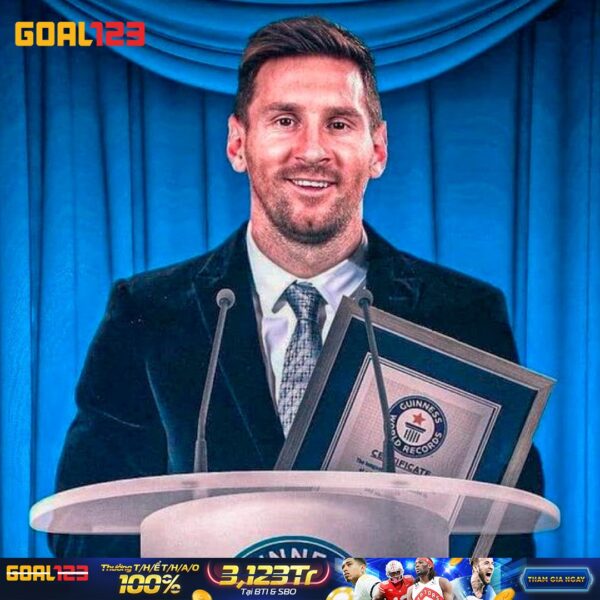 Messi nắm giữ 42 kỷ lục Guinness thế giới, nhiều nhất bởi một cầu thủ trong lịch sử. ???? GOAT