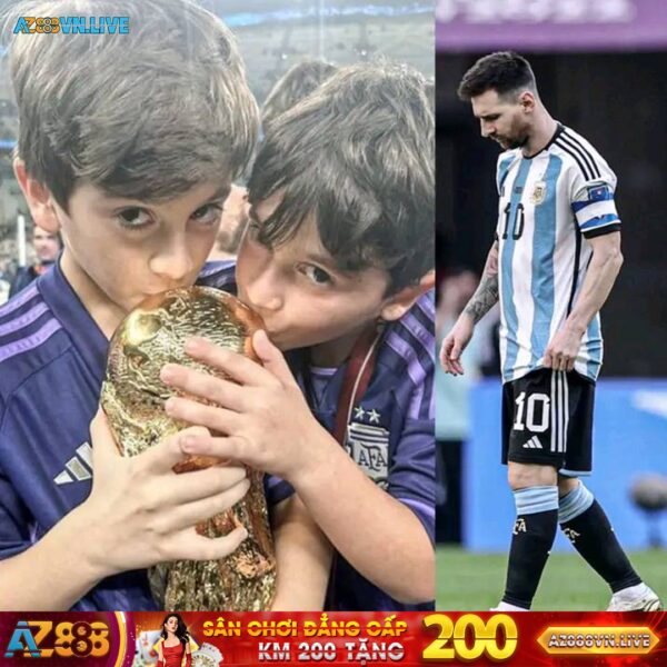 ???????? Leo Messi:???? “Sau trận đấu với Ả Rập Xê Út, Mateo rời sân vận động khóc thét. Thiago đang làm toán, giải thích với…