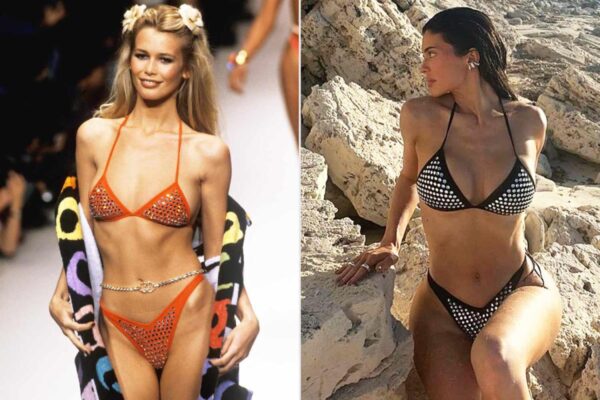 Claudia Schiffer Shouts Out Kylie Jenner’s Vintage Bikini — and Shares Glam Photo Wearing the Same One in the ’90s