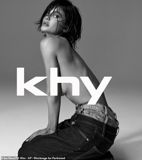 Kylie Jenner goes topless as she teases her brand Khy will be doing a denim line with Natasha Zinko: ‘Drop 005!’