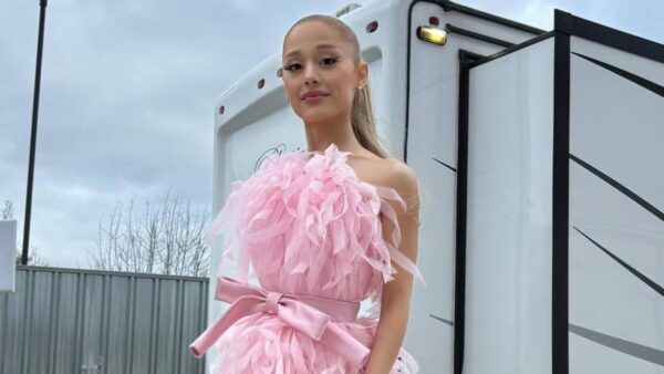 Ariana Grande Channels Her ‘Wicked’ Character in a Pink Balenciaga Dress