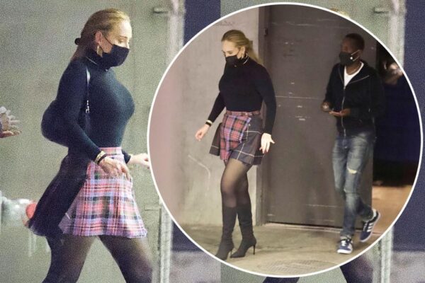 Adele wears miniskirt on date night with boyfriend Rich Paul