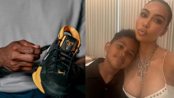 WATCH: $1.7 billion worth Kim Kardashian has son Saint West hitting an electrifying buzzer beater rocking 'mini Kobe' sneaks