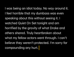 Devon Werkheiser on X: "So sorry to Drake. Gutted I hurt you. https …