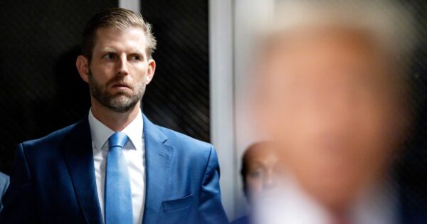 Eric Trump’s court presence at Donald Trump’s trial didn’t help his dad’s ‘family man’ strategy