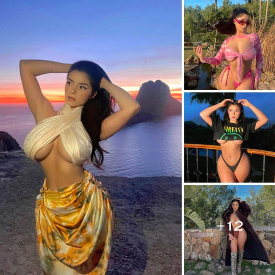 Embracing paradise vibes in full swing, Demi Rose gracefully flaunts her curves on a dreamy vacation that's truly captiv…