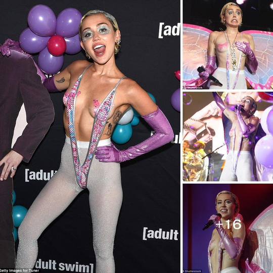Miley Cyrus takes the stage at the Adult Swim Showcase, fearlessly owning her unique style and setting trends with every…